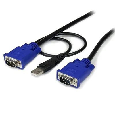 KVM-Kabel StarTech 3m VGA USB 2-in-1 Ultra Dünn Schwarz KVM-Kabel StarTech 3m VGA USB 2-in-1 Ultra Dünn Schwarz