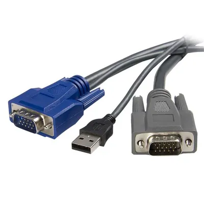 KVM USB 2-in-1 Ultra-Dünnes Kabel StarTech 1,8 m VGA und USB