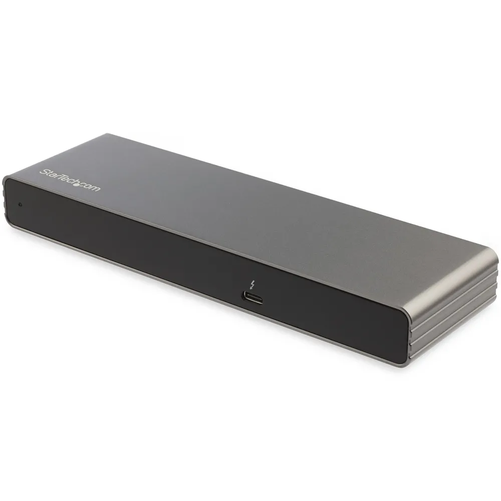StarTech.com TB3DK2DHVUE laptop-dockingstation & portreplikator Kabelgebunden Grau