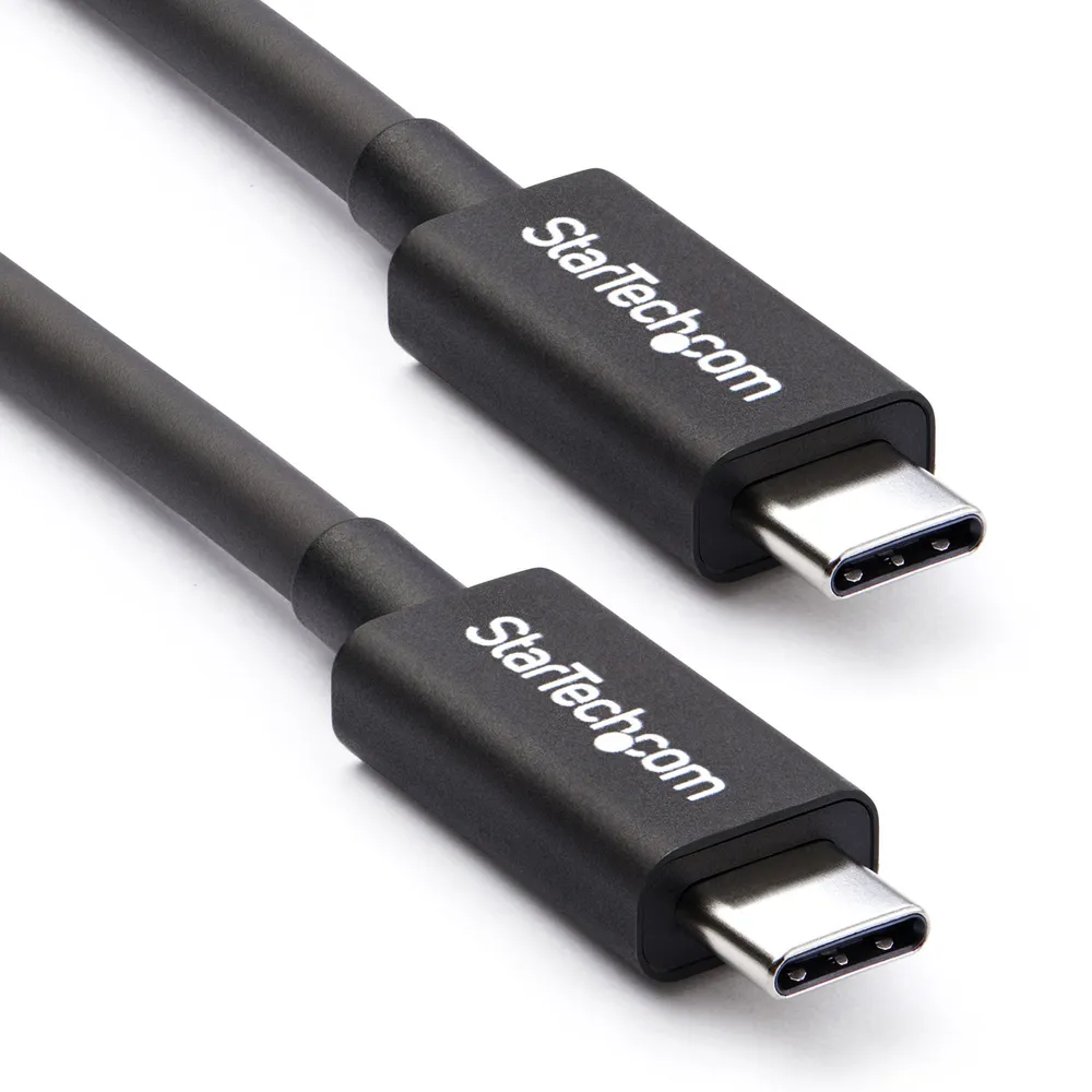 StarTech.com TBLT34MM50CM Thunderbolt-Kabel 0,5 m 40 Gbit/s Schwarz