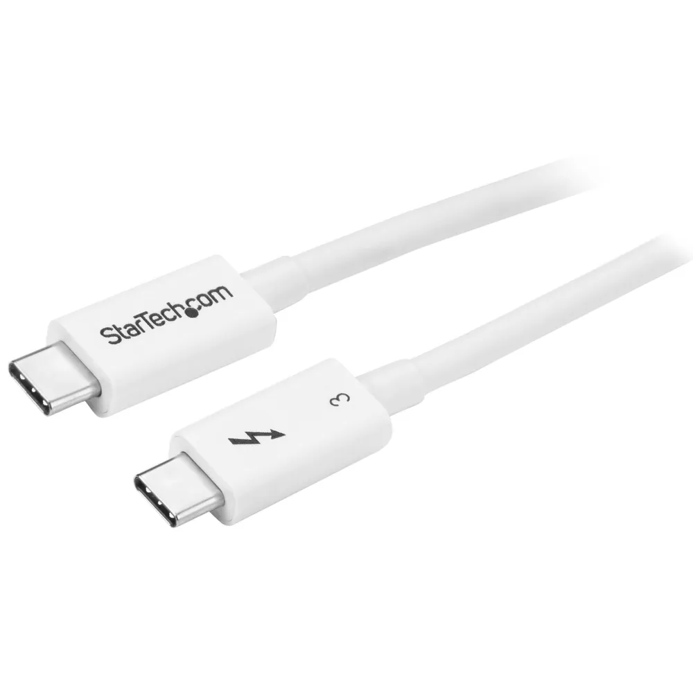 StarTech.com TBLT34MM50CW Thunderbolt-Kabel 0,5 m 40 Gbit/s Weiß