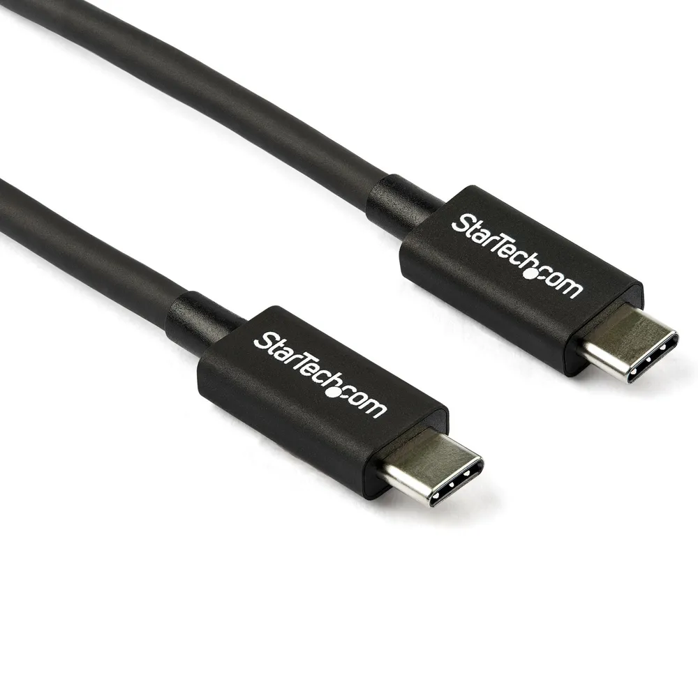 StarTech.com TBLT34MM80CM Thunderbolt-Kabel 0,8 m 40 Gbit/s Schwarz