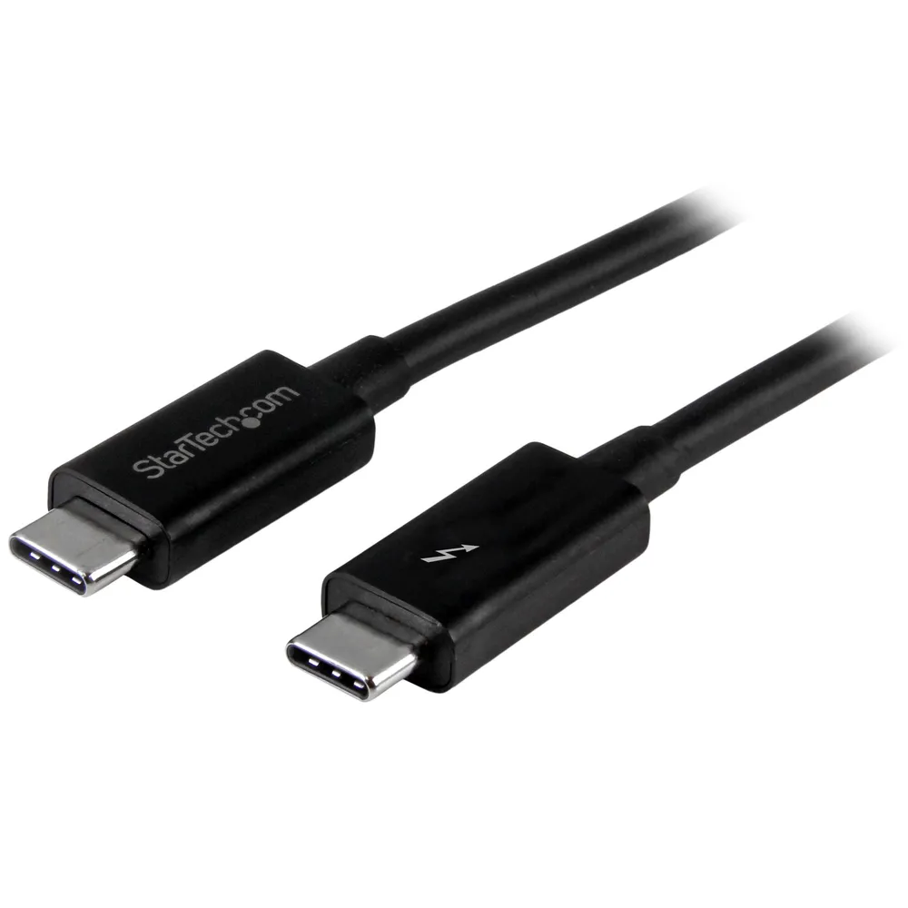 StarTech.com TBLT3MM1M Thunderbolt-Kabel 20 Gbit/s Schwarz