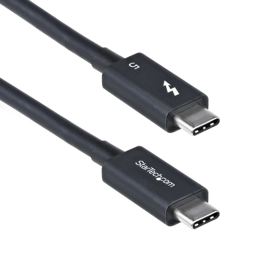 Thunderbolt-Kabel StarTech.com TBLT5MM80CM240W 0,8 m 80Gbps 240W 8K Schwarz