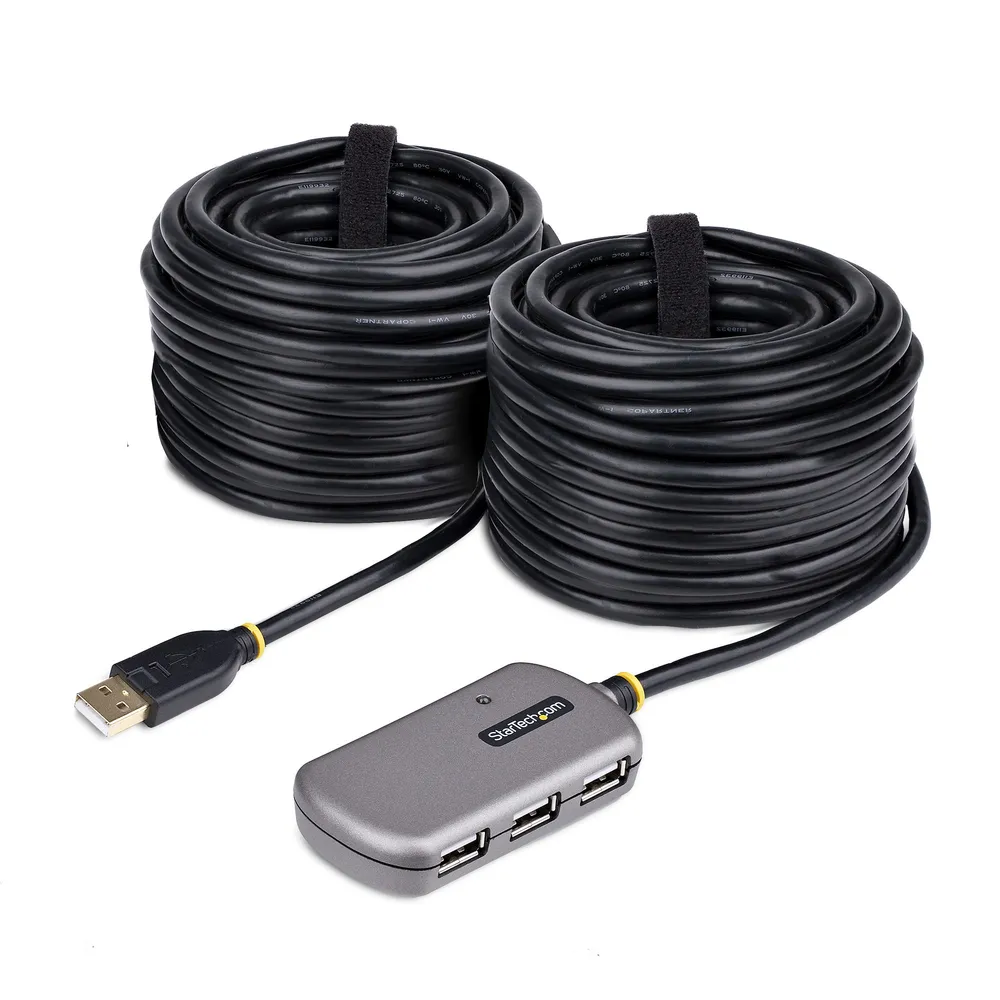 USB-Verlängerungskabel 2.0 mit 4-Port Hub 24m aktiv bus-powered USB-Verlängerungskabel 2.0 mit 4-Port Hub 24m aktiv bus-powered
