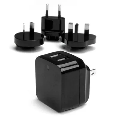 USB-Ladegerät StarTech Dual 2 Ports 17W Universal Reise Schwarz