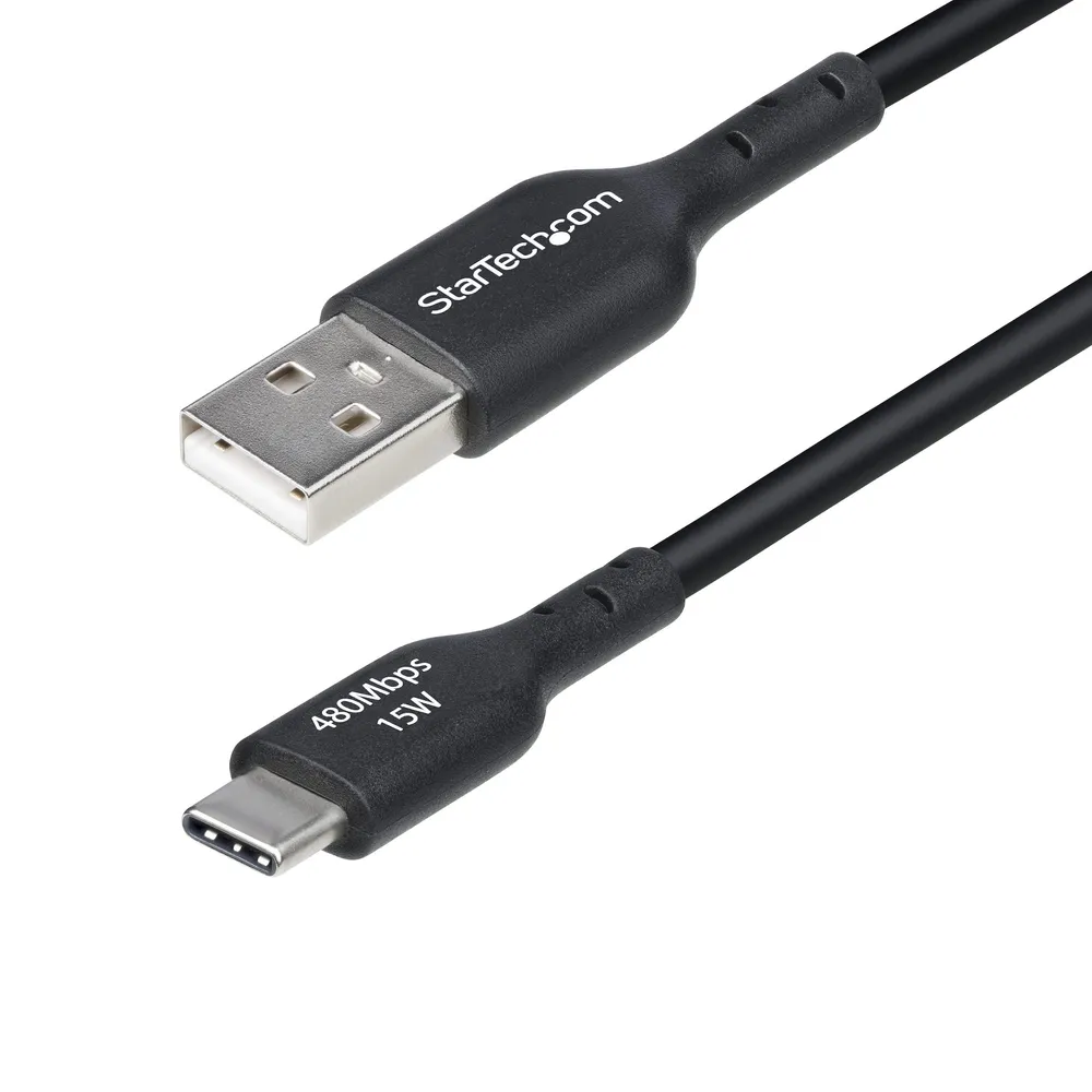 Kabel USB-A auf USB-C StarTech.com 30 cm 3A USB 2.0 Schwarz