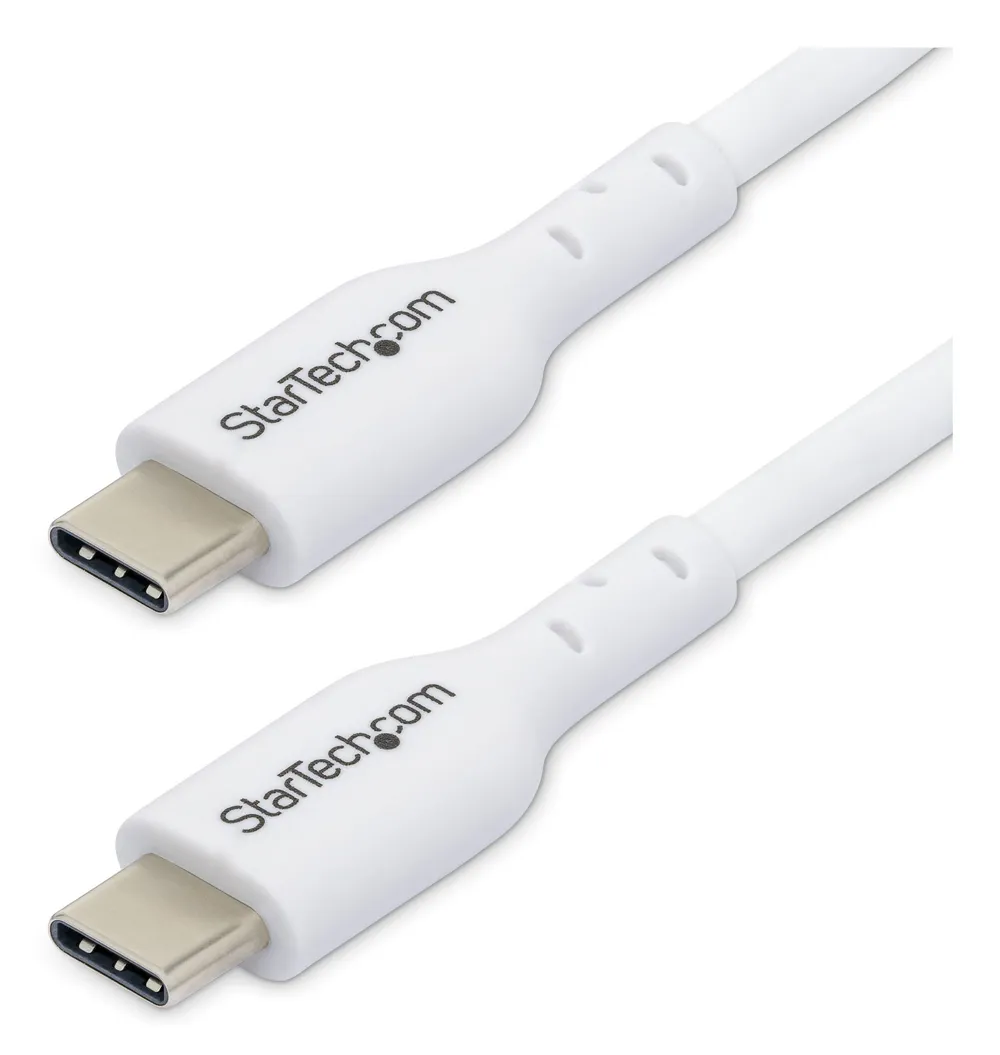 Kabel USB-C StarTech USB2CC1MNCWHE 1 m 60W 3A Weiß Laden und Daten