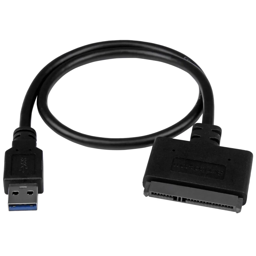 StarTech.com USB312SAT3CB Kabeladapter USB 3.1 A SATA 7+15 pin Schwarz