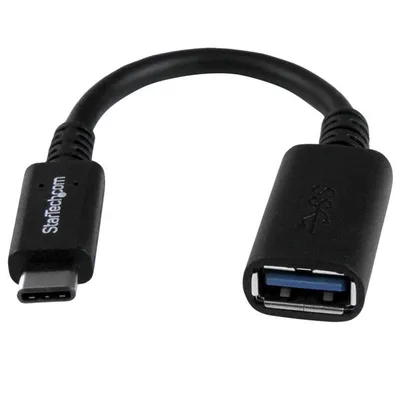 StarTech.com USB31CAADP USB Kabel USB 3.2 Gen 1 (3.1 Gen 1) 0,15 m USB C USB A Schwarz