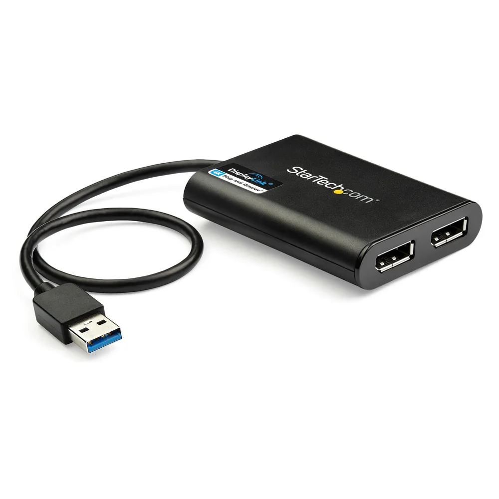 StarTech.com USB32DP24K60 USB-Grafikadapter 4096 x 2160 Pixel Schwarz