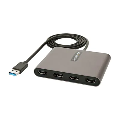 StarTech.com USB32HD4 USB-Grafikadapter 1920 x 1080 Pixel Grau