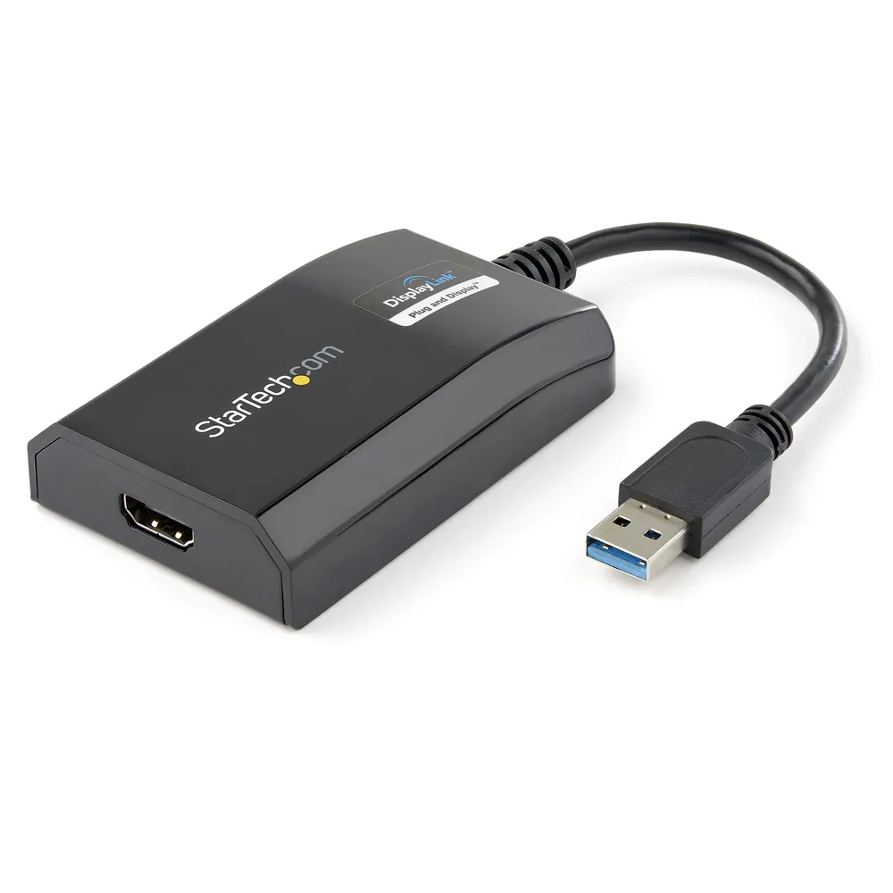 StarTech.com USB32HDPRO USB-Grafikadapter 1920 x 1200 Pixel Schwarz