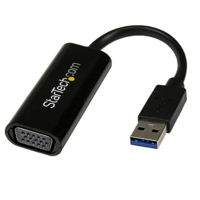Grafikadapter StarTech USB32VGAES USB 3.0 zu VGA 1920x1200 Kompakt Schwarz
