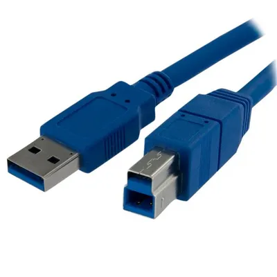 StarTech.com USB3SAB1M USB Kabel USB 3.2 Gen 1 (3.1 Gen 1) USB A USB B Blau