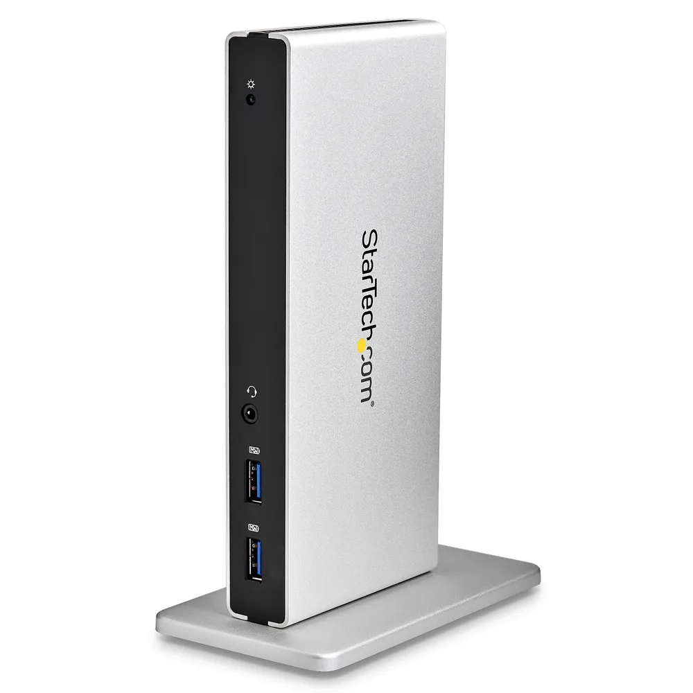 StarTech.com USB3SDOCKDD laptop-dockingstation & portreplikator Kabelgebunden USB 3.2 Gen 1 (3.1 Gen 1) Type-B Schwarz, Silber