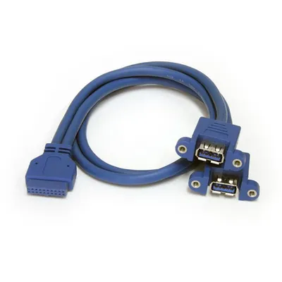 Kabel für Panel-Montage 2 USB 3.2 Gen1 Ports StarTech.com 50cm Blau