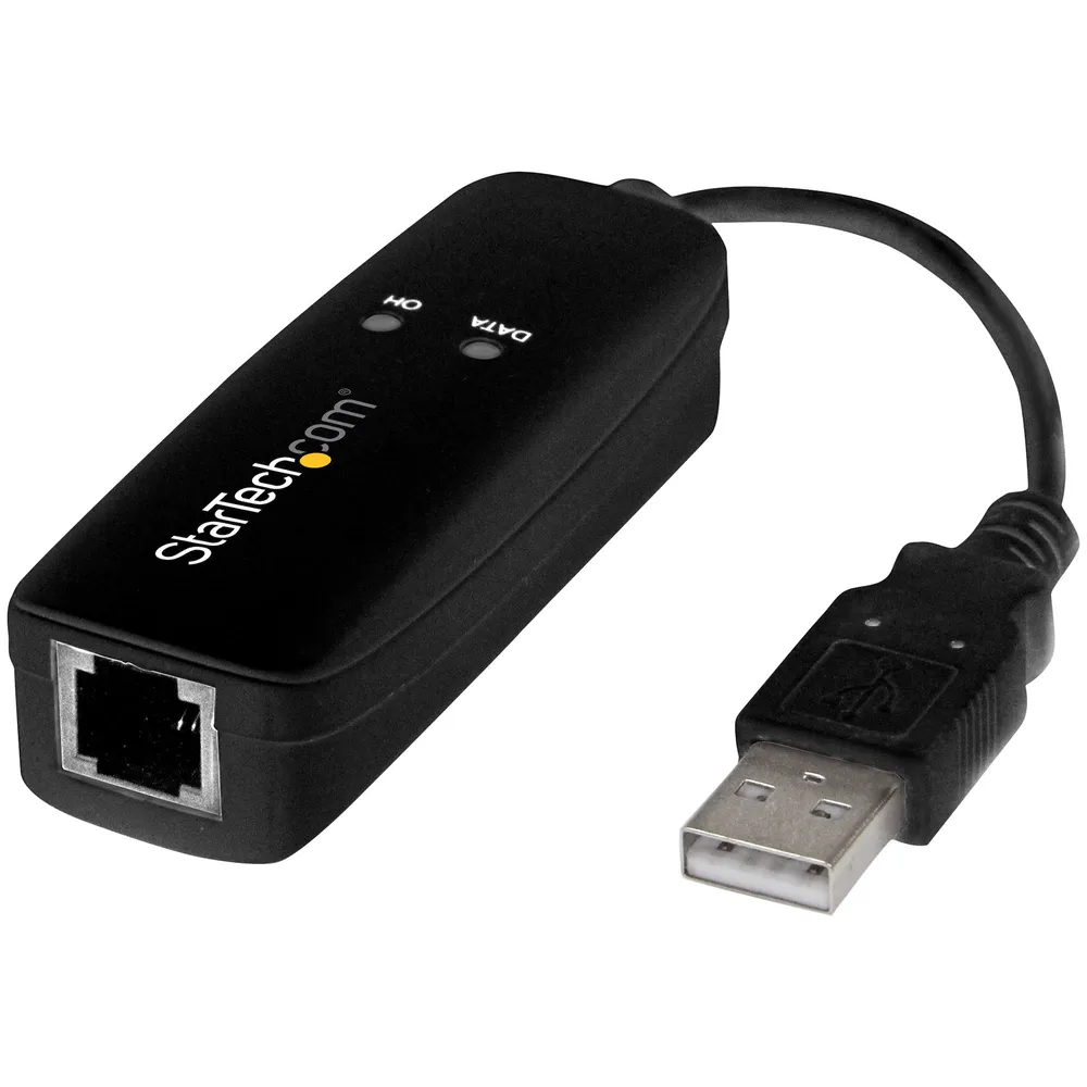 Netzwerkkarte StarTech.com USB 2.0 56K V.92 Externes Faxmodem Kompakt