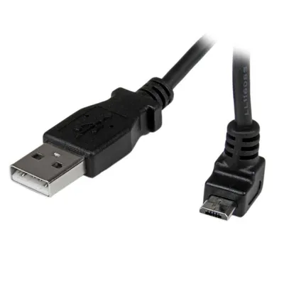 USB auf Micro USB Kabel 1 m StarTech.com Abgewinkelt Oben Schwarz