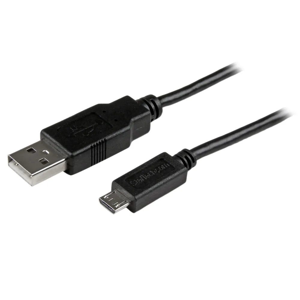USB-A-Stecker zu Micro-USB-B-Stecker Kabel StarTech 0,5 m Schwarz