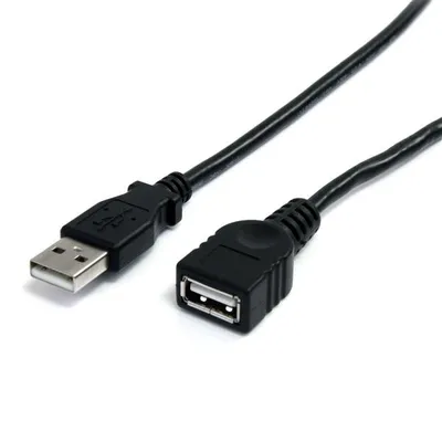 USB-Verlängerungskabel 2.0 StarTech.com 1,8 m Männchen zu Weibchen USB A schwarz