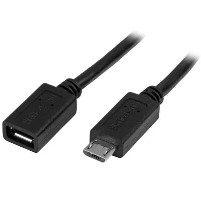 StarTech.com USBUBEXT50CM USB Kabel USB 2.0 Micro-USB B Schwarz