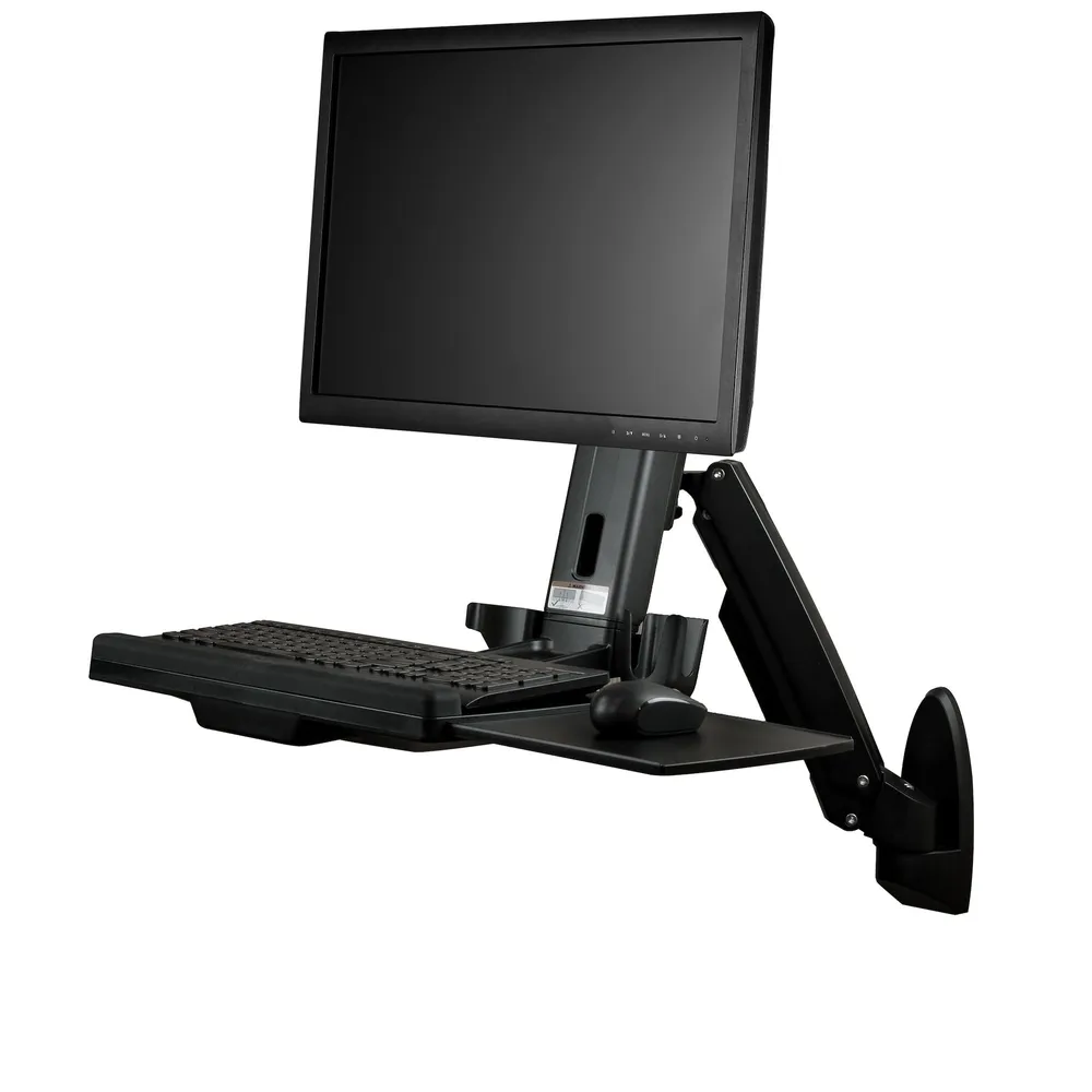 StarTech.com WALLSTS1 Sitz- und Steharbeitsplatz für Desktop-PCs