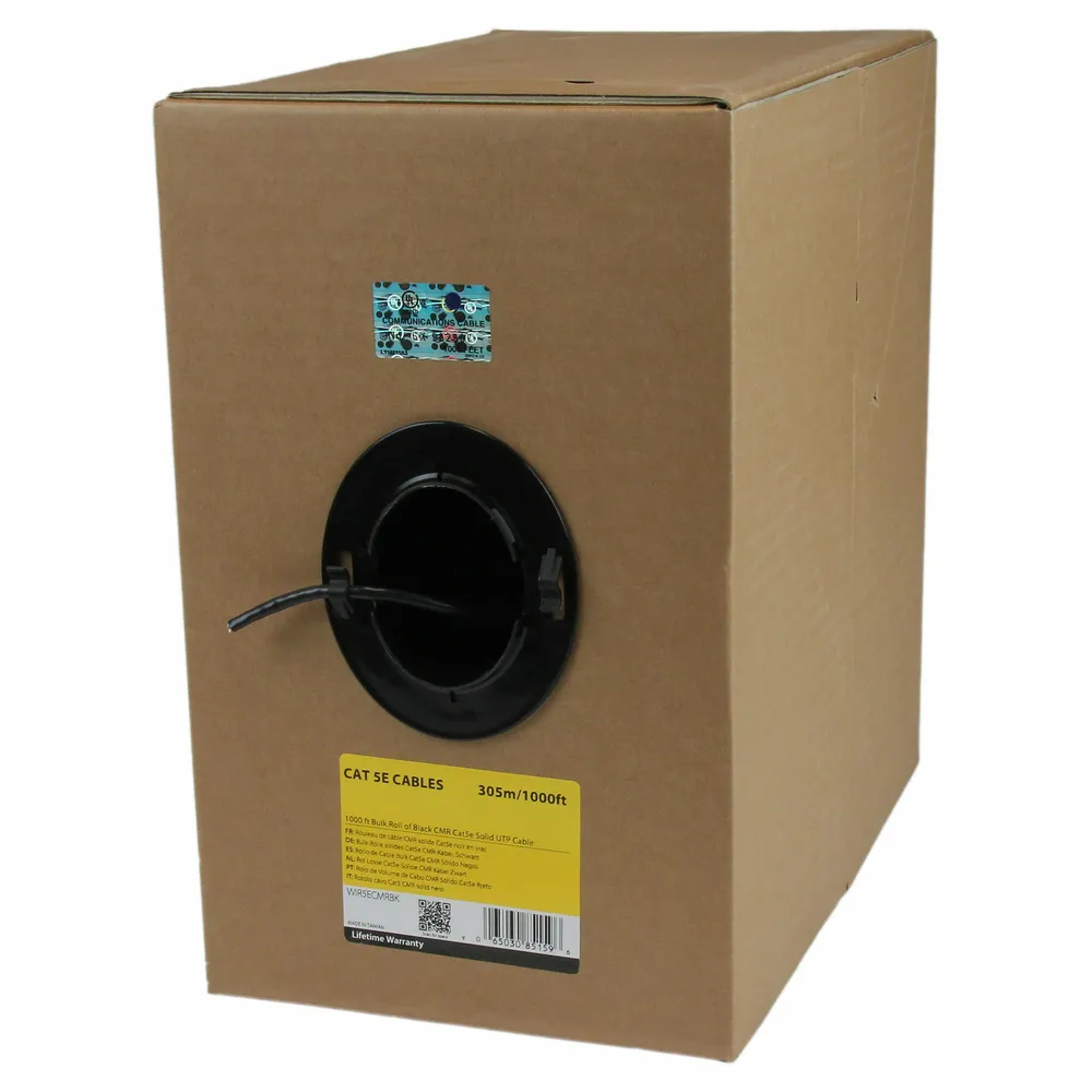 StarTech.com WIR5ECMRBK Netzwerkkabel 304,9 m U/UTP (UTP)