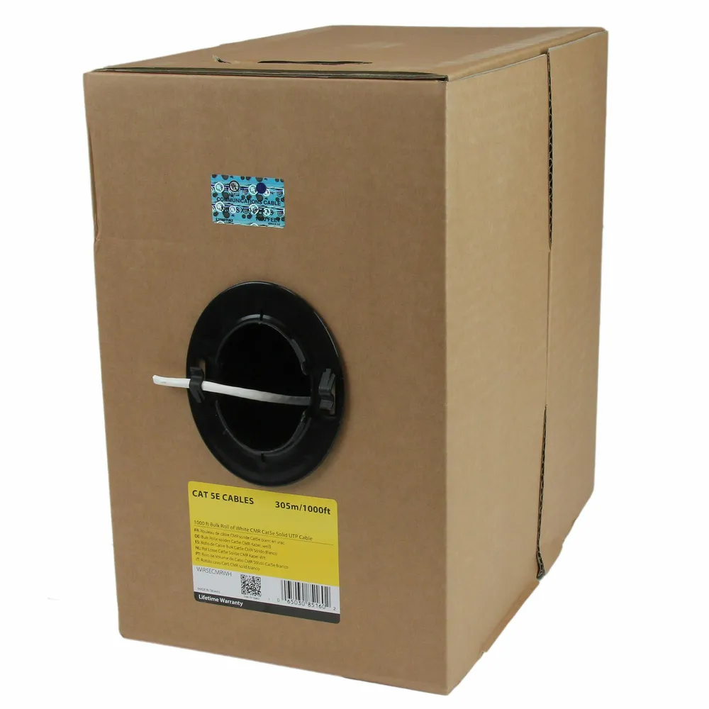 StarTech.com WIR5ECMRWH Netzwerkkabel 304,9 m Cat5e U/UTP (UTP)