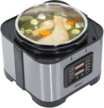 Steba Dampfdruck-Kocher DD 1, 800 W, 9 Automatikprogramme, 5 Liter Schüssel