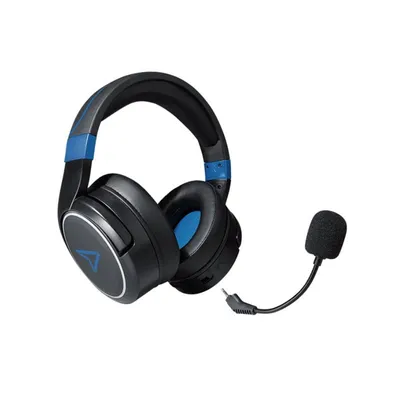 Steelplay HP51 Kabelloses Gaming-Headset, Schwarz/Blau, ohrumschließend, 32 Stunden, USB-C, 3,5 mm, abnehmbar