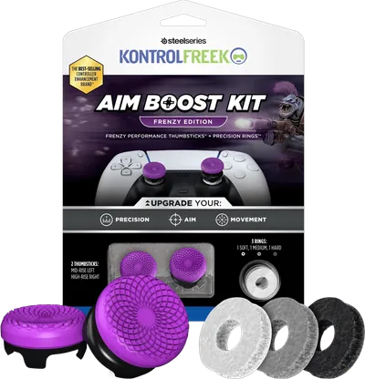 KontrolFreek Frenzy AimBoost Thumbsticks + Precision Rings Violett/Schwarz PS5/PS4