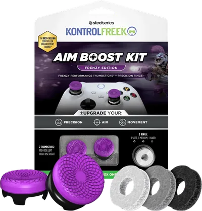 KontrolFreek Frenzy AimBoost Thumbsticks + Precision Rings Violett/Schwarz Xbox