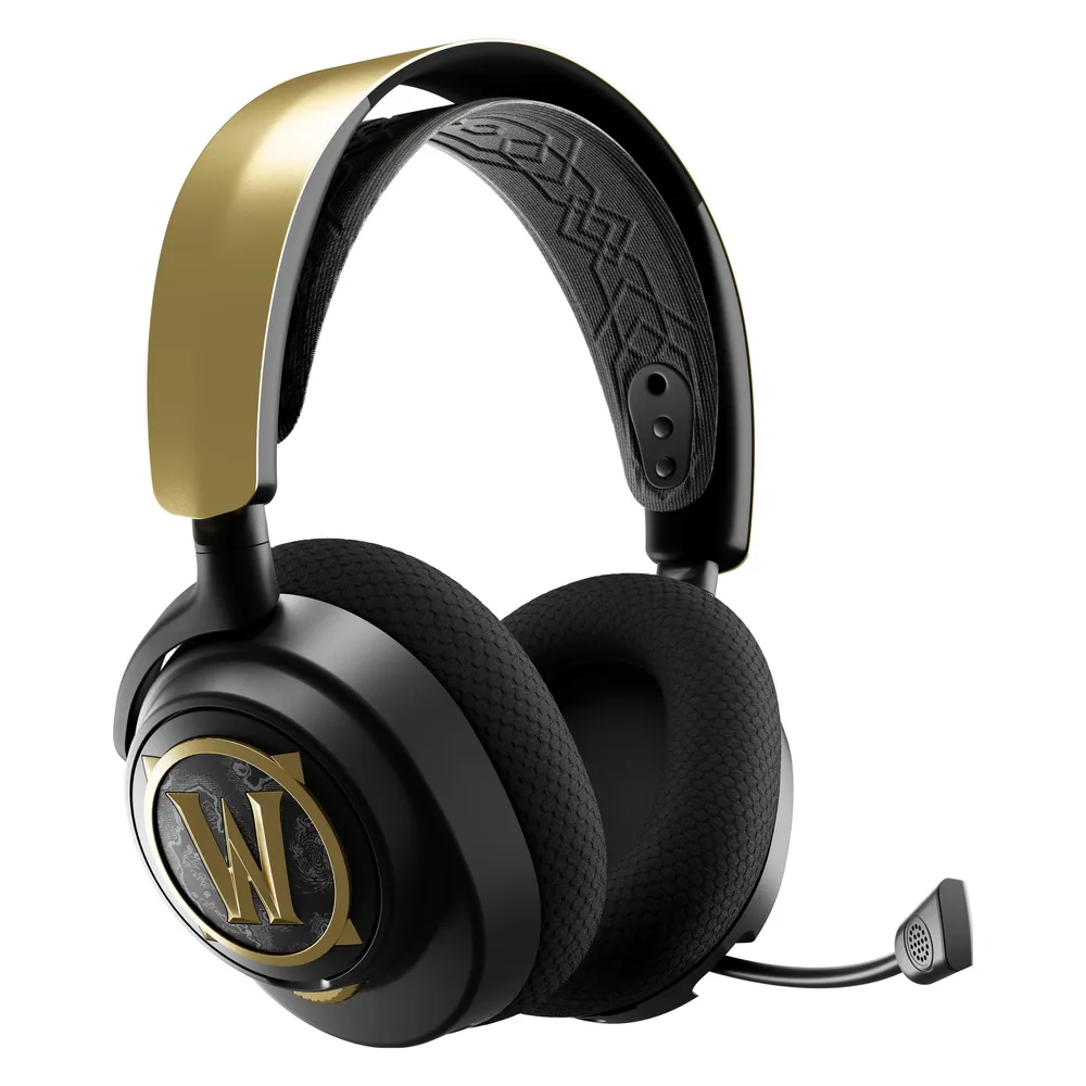 Kopfhörer SteelSeries Arctis Nova 7 World of Warcraft Edition Wireless USB Gaming Bluetooth mit Geräuschunterdrückung Schwarz