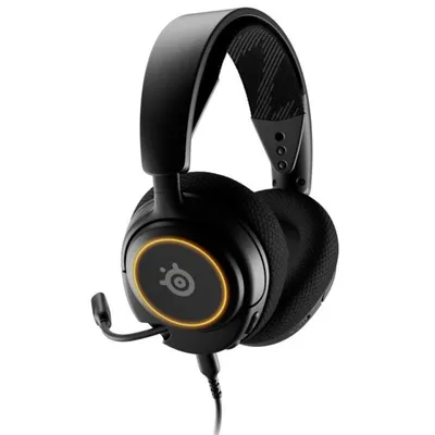 SteelSeries Arctis Nova 3 RGB-Gaming-Headset PC/PS4/PS5/Switch Schwarz