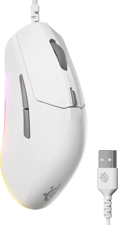 SteelSeries Rival 3 Gen 2 Gaming-Maus Weiß
