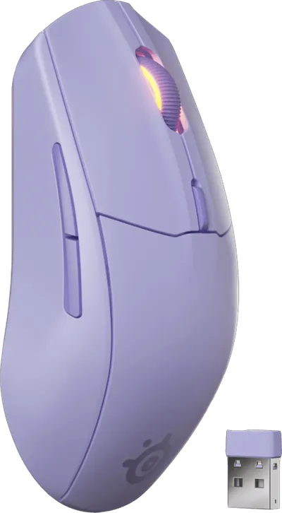 SteelSeries Rival 3 Gen 2 Kabellose Gaming-Maus Lavendel