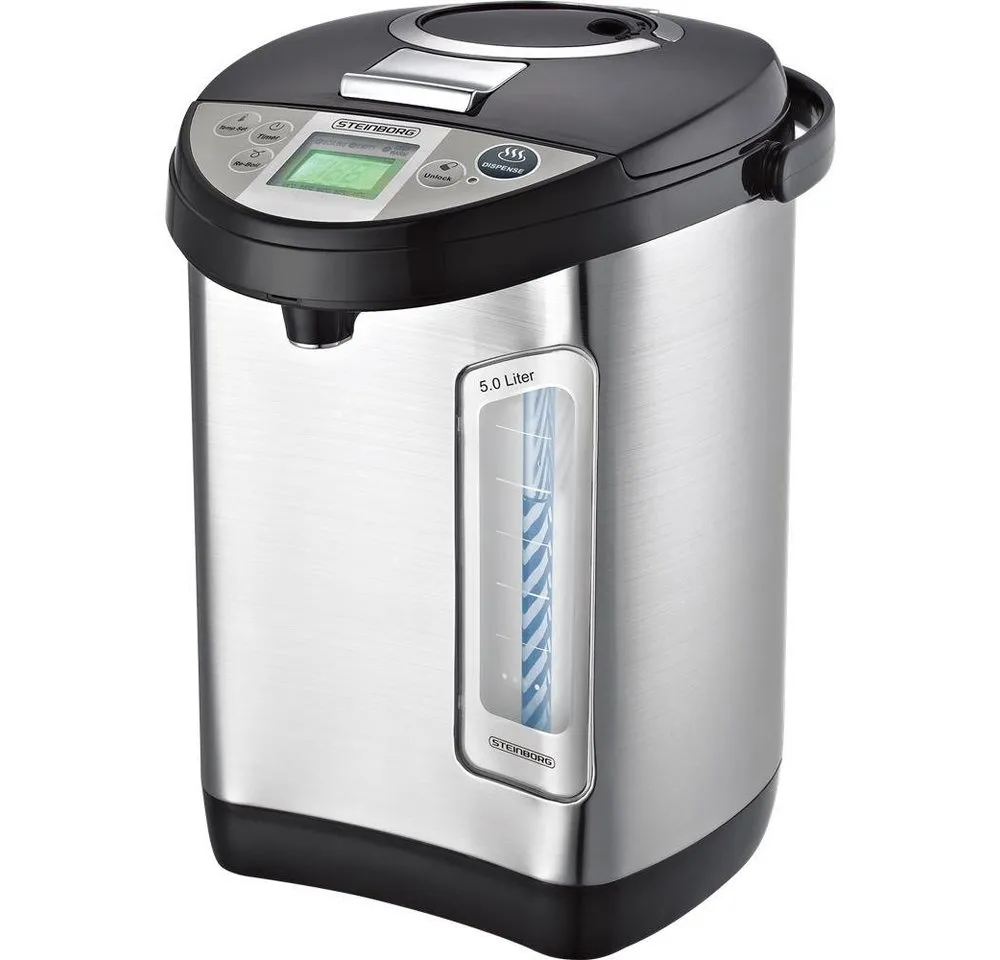 STEINBORG Heißwasserspender SB-2015, 5 l, 680 W, Heißwasserspender, Edelstahl, Warmhaltefunktion
