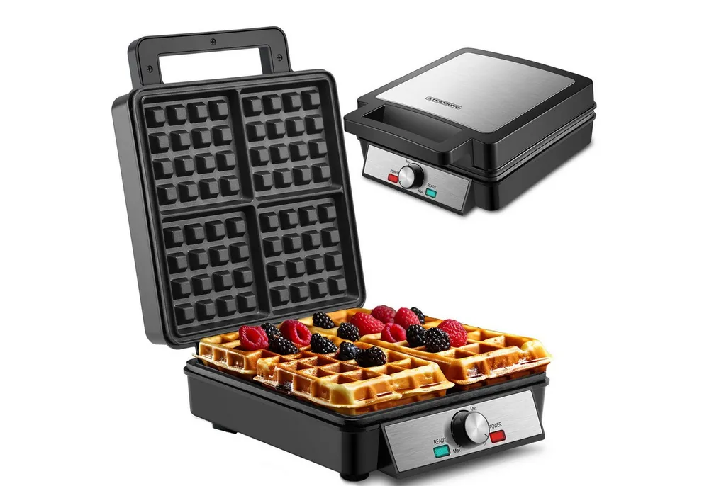 STEINBORG Waffeleisen SB-2060, 1200 W, Anftihaftbeschichtung, Cool-Touch-Technologie