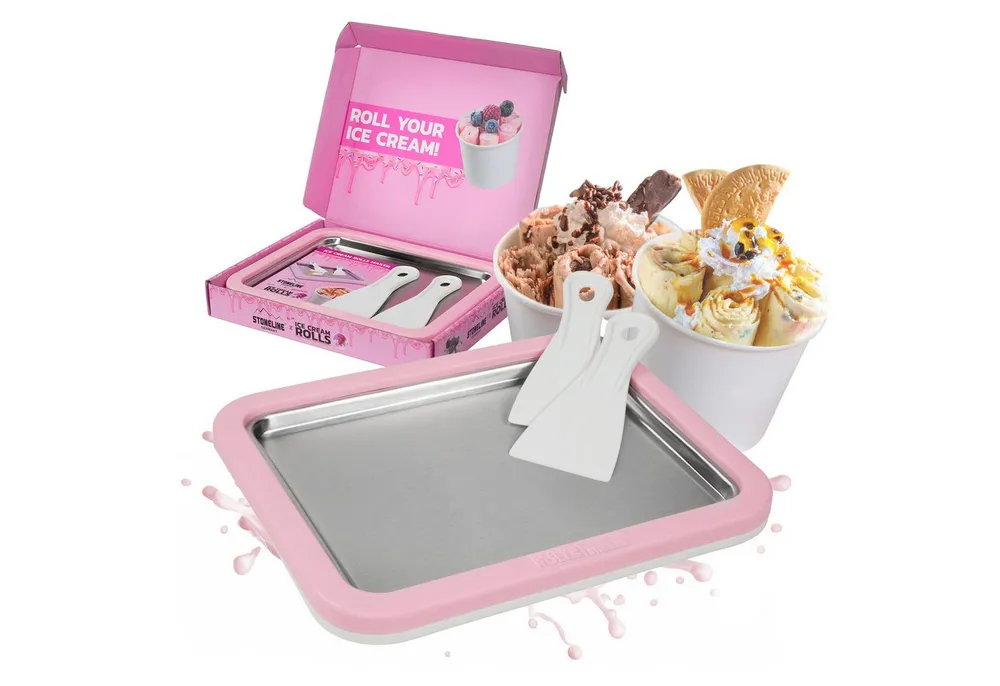 STONELINE Eismaschine by Mr. Ice Cream Rolls Maker Eisplatte für Hausgemachte Eiscreme