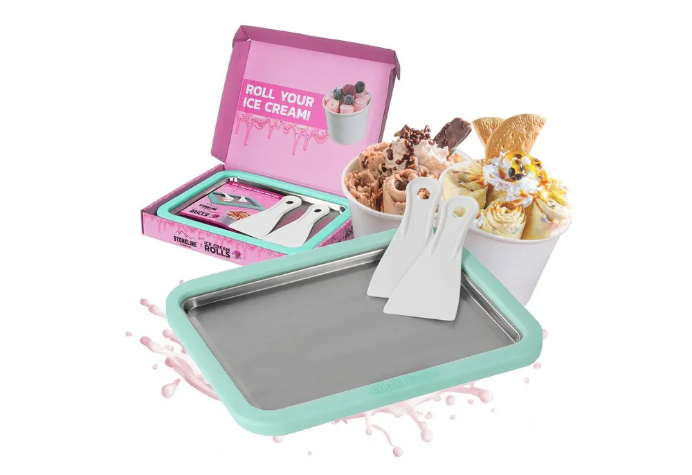 STONELINE Eismaschine by Mr. Ice Cream Rolls Maker Eisplatte für Hausgemachte Eiscreme