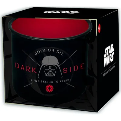 Stor Schwarze Keramiktasse Star Wars Darth Vader