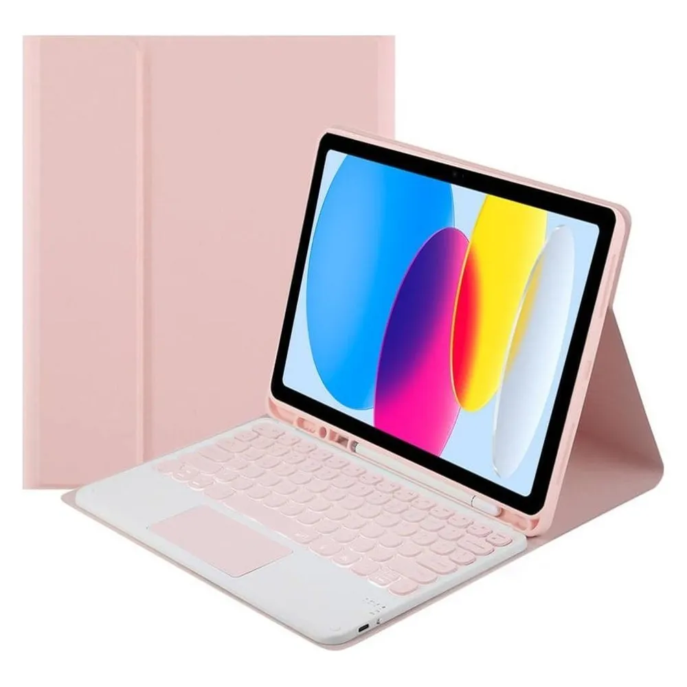 Strado Case with touchpad keyboard for Apple iPad 10.9 22 TPIP22 (Pink) universal