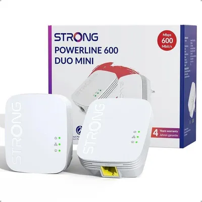 Powerline Adapter Strong PL600M AV600 600 Mbps Plug & Play Ethernet