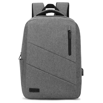 Subblim City Backpack Grauer Rucksack für Laptops bis zu 15,6"