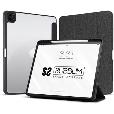 Subblim Clear Shock Case Schwarze Hülle für iPad Pro 12,9"