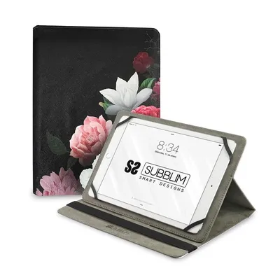 Subblim Trendy Case Universal Roses Hülle für Tablet bis 11"