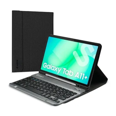 Tablet-Hülle Subblim KeyTab Pro BT Samsung Galaxy Tab A11+ Bluetooth QWERTY ES Schwarz