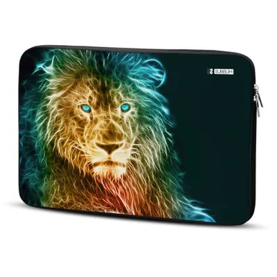Subblim Trendy Sleeve Neo Lion Neoprenhülle für 15,6-Zoll-Laptop
