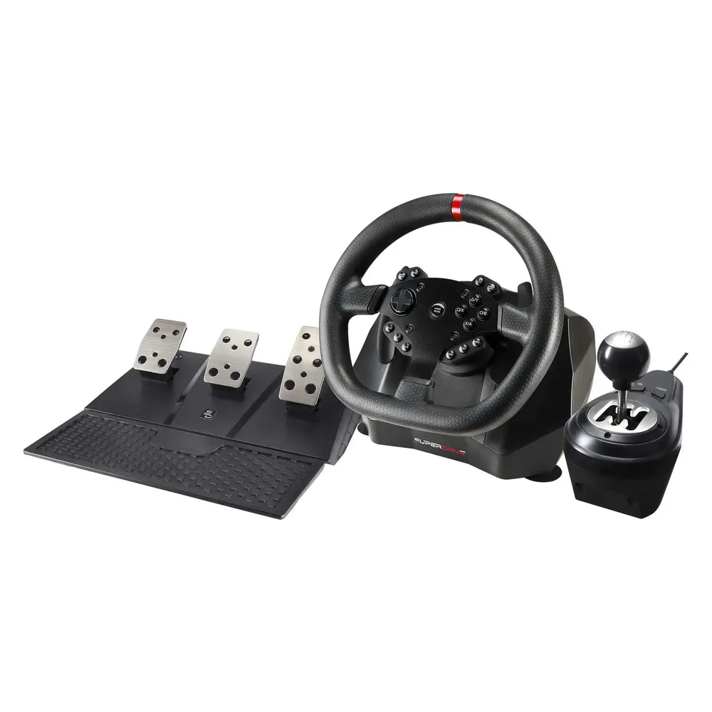 Lenkrad für Spiele Subsonic Superdrive GS950-X mit Pedalen und Schalthebel